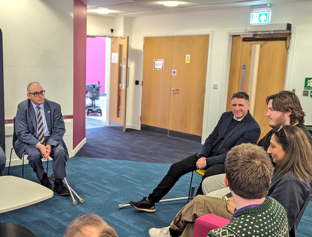 Universities Minister Robert Halfon And Milton Keynes Mp Ben Everitt